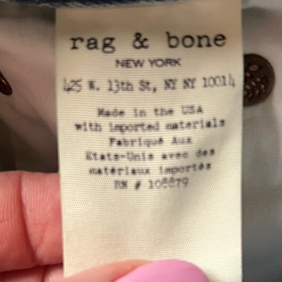 Rag & Bone Marilyn Jeans Women's 26 Light Wash Distressed Raw Hem Straight Leg - Picture 10 of 11